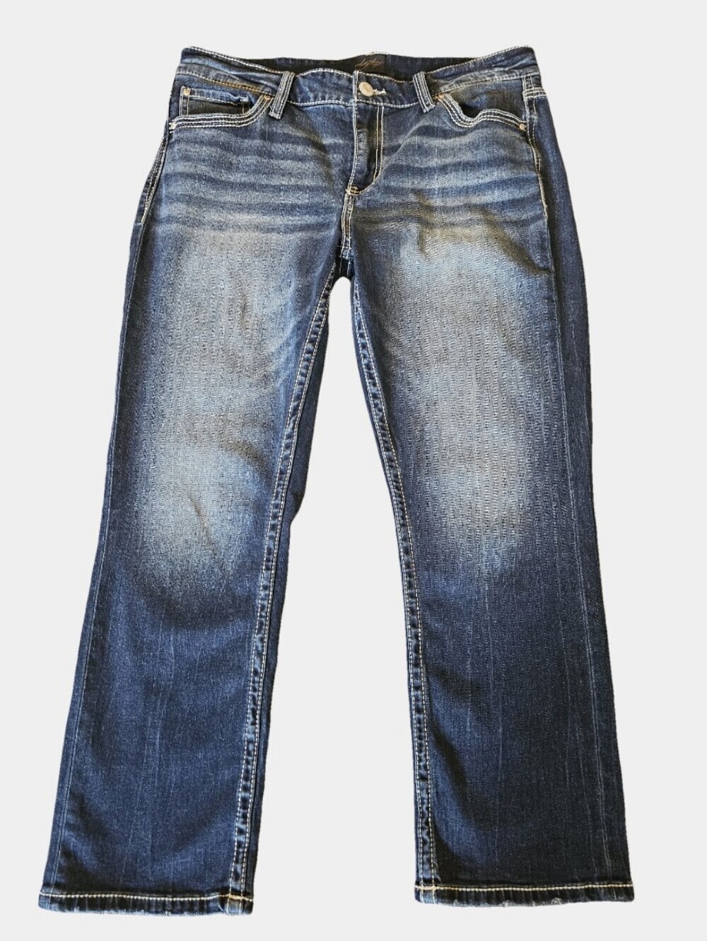 Daytrip Virgo Dark Wash Mid-Rise Cropped Jeans Size 31